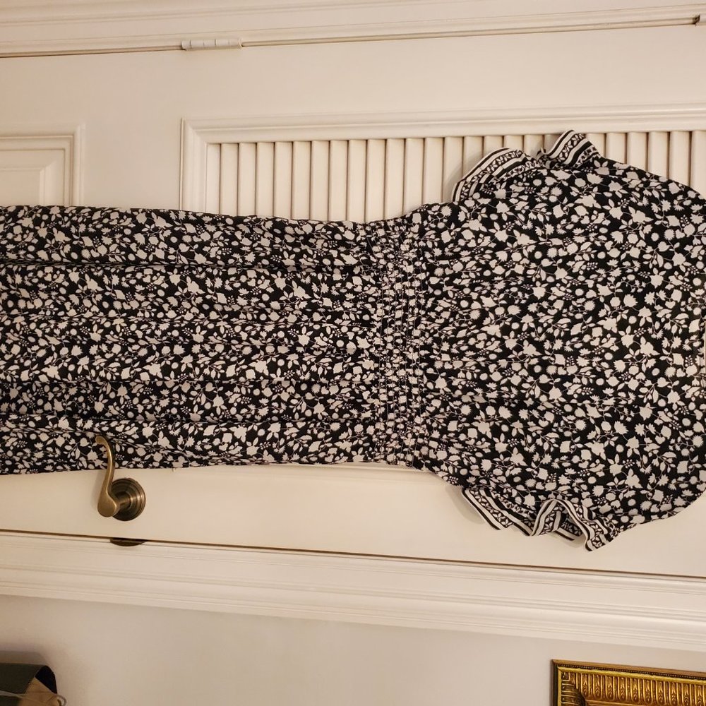 MAX STUDIO BLACK & WHITE RUFFLE DRESS - Picture 5 of 5